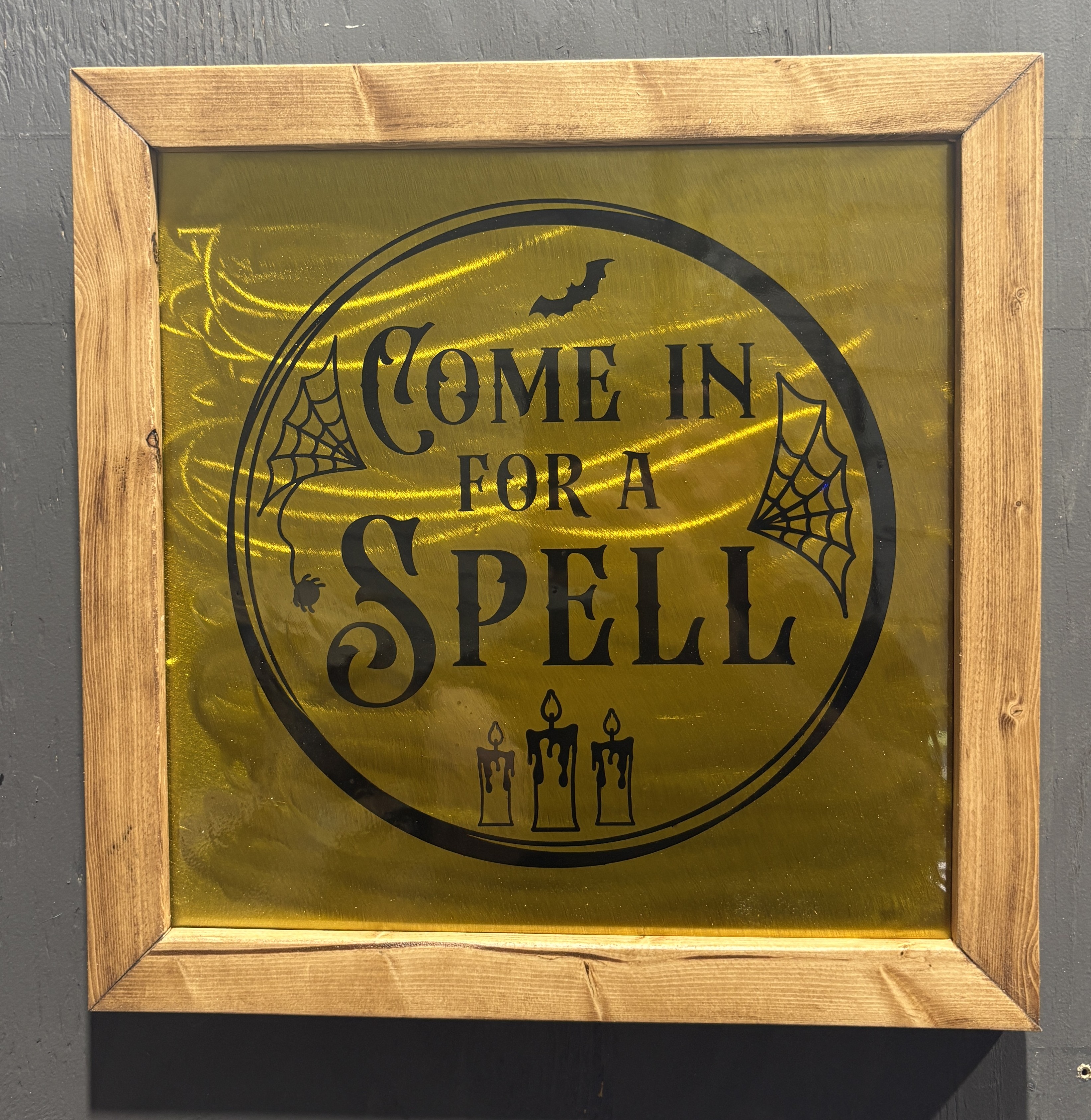 Come In For A Spell metal wall art by Wheelie Slow Customs