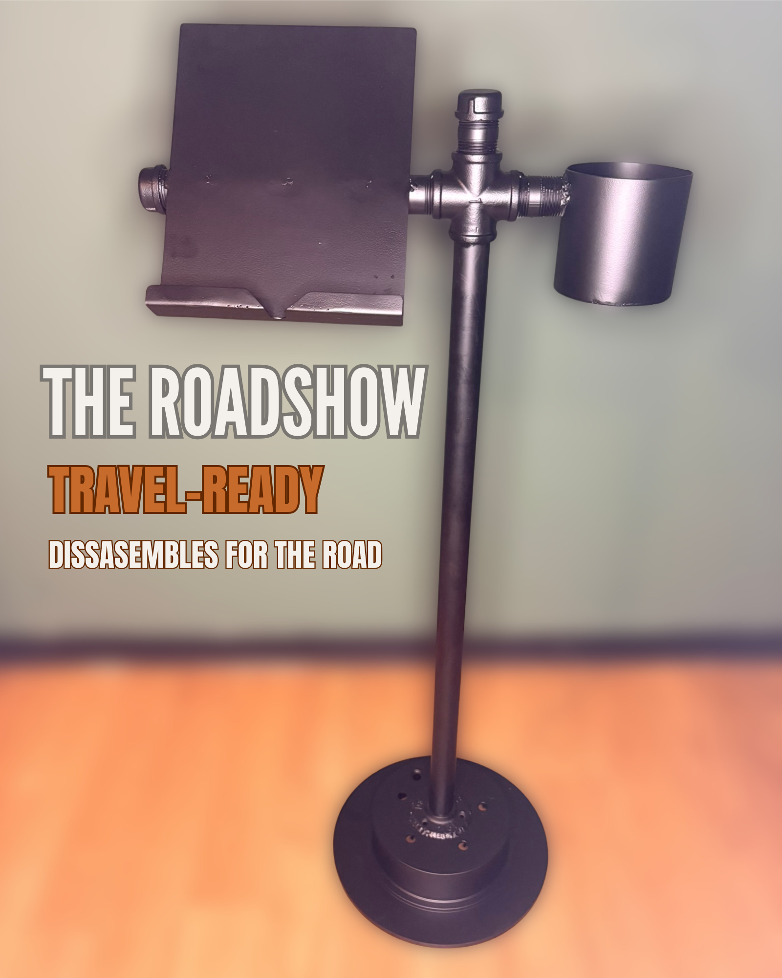 The Roadshow tattoo client stand by Wheelie Slow Customs
