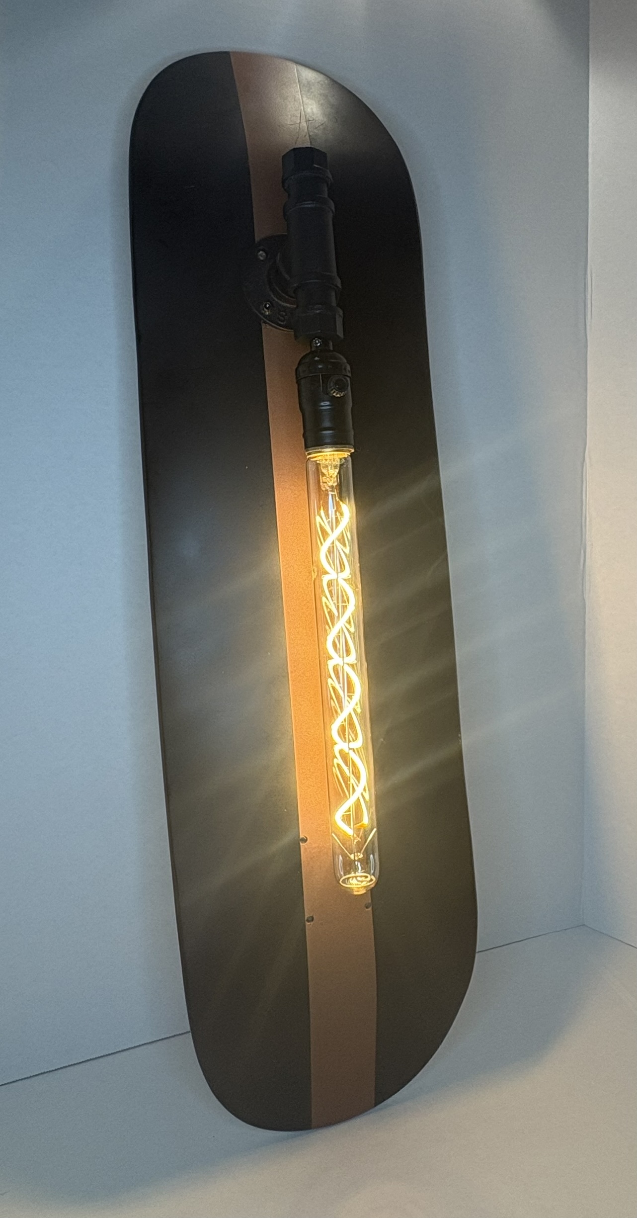 Copper Tone Deck Lamp by Wheelie Slow Customs