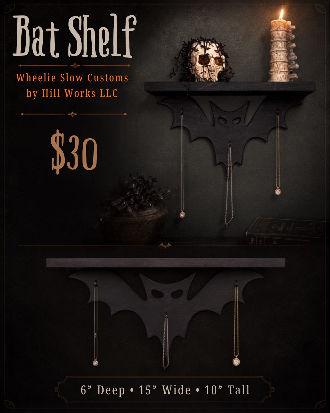 Bat Shelf by Wheelie Slow Customs