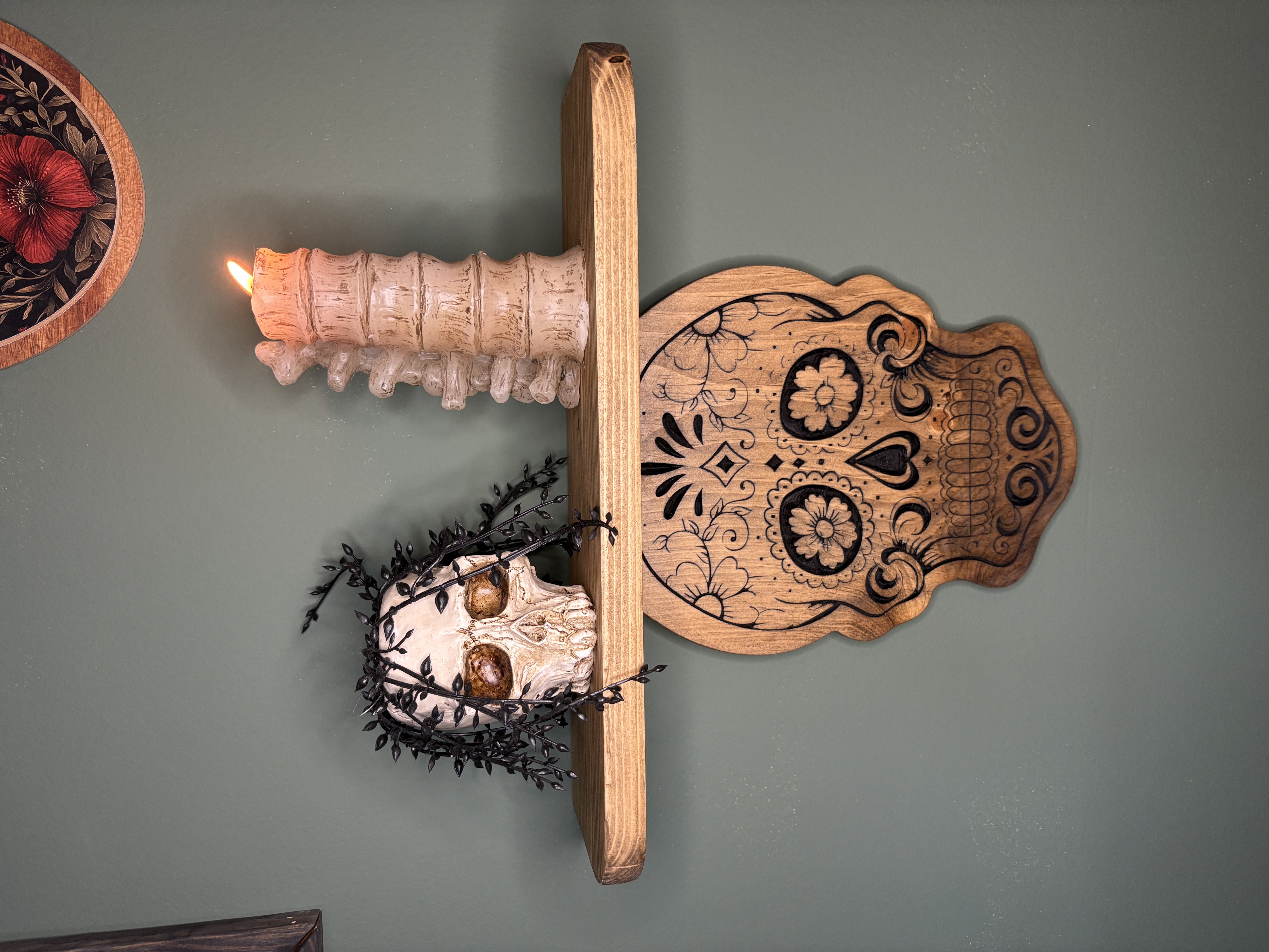 Sugar Skull Shelf - Diamond by Wheelie Slow Customs